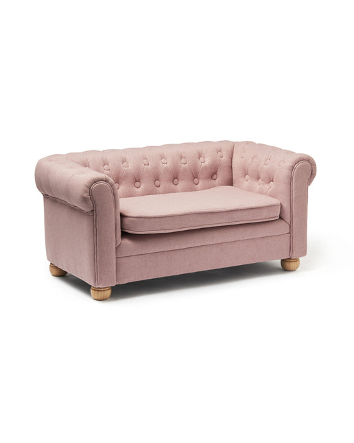 Concepto Infantil Silla Sofá Chesterfield Pequeño Rosa