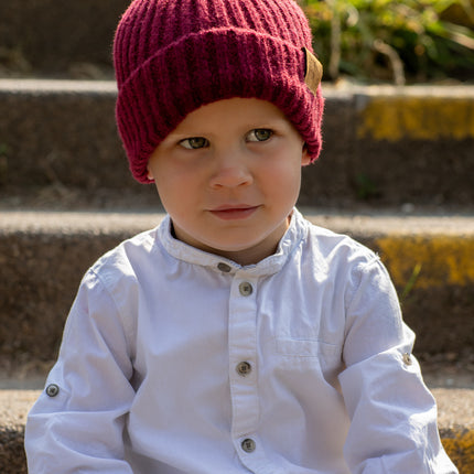 Gorro de invierno Baby Dutch Burdeos