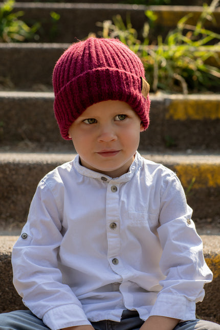 Gorro de invierno Baby Dutch Burdeos