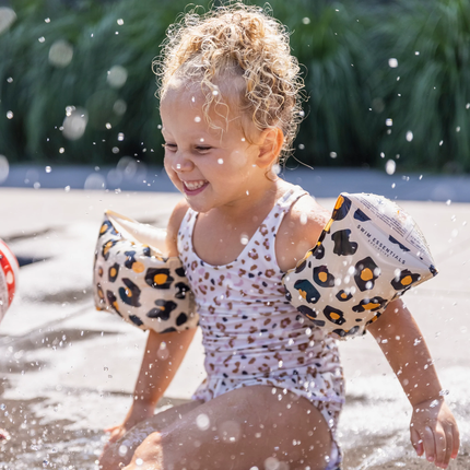 Swim Essentials Tirantes de natación con estampado de pantera 2-6 años