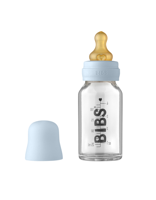 BIBS Biberón Cristal 110ml Azul Bebé