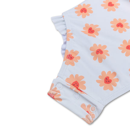 Traje de baño de manga larga Swim Essentials Niño Corazones de flores