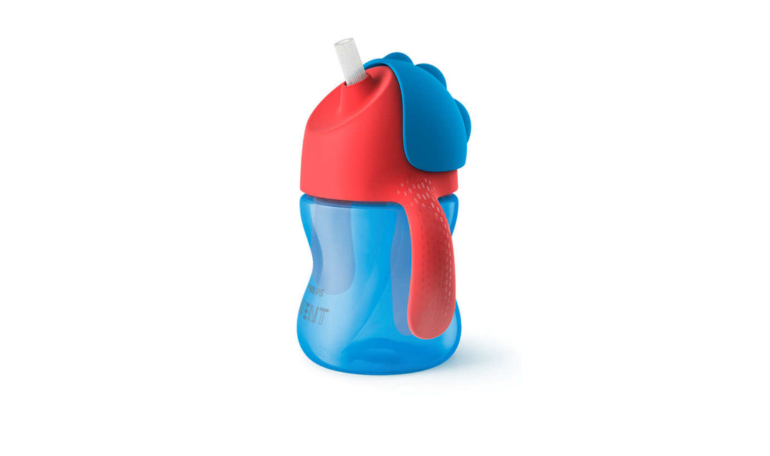 Philips Avent Vaso con pajita 200 ml 9m+ Azul