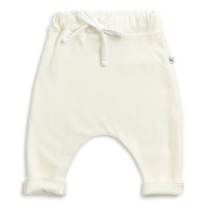 Pantalones de bebé Bamboom Crema