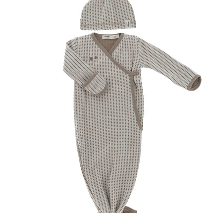 Snoozebaby Saco de Dormir Bebé Cocon Incl Gorro Cálido Marrón 60cm