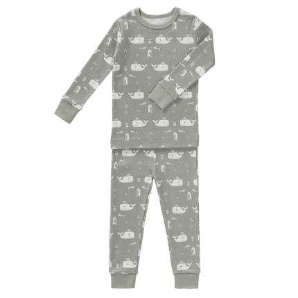 Fresk Baby Pyjama Whale Dawn Grey 2 - delig - Fresk - Babywinkel - 8719638238519