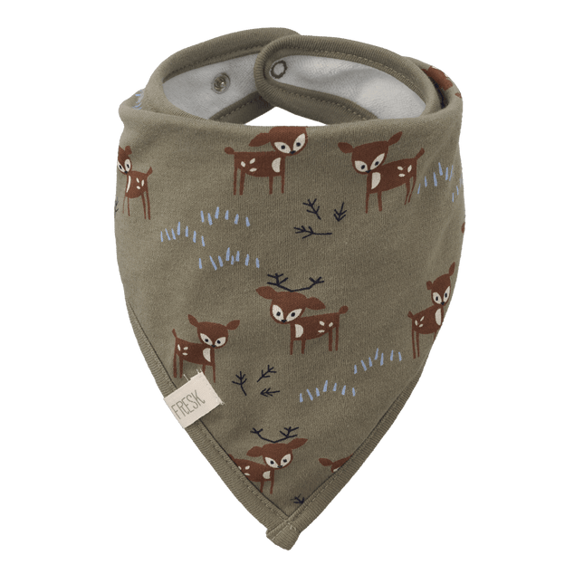 Fresk Slabbetje Deer Bandana Olive - Fresk - Babywinkel - 8720574693706