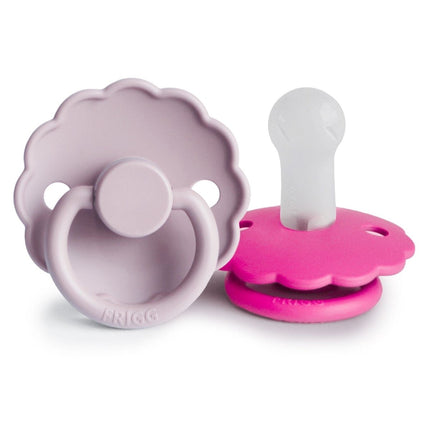 Frigg Speen Maat 2 Daisy Soft Lilac/Fuchsia Silicone 2 - Pack - Frigg - Babywinkel - 5715239023878