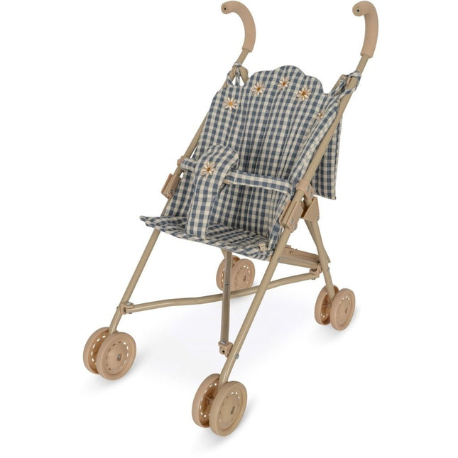 Konges Slojd Poppenwagen Blue Check - Konges Slojd - Babywinkel - 5715404254502