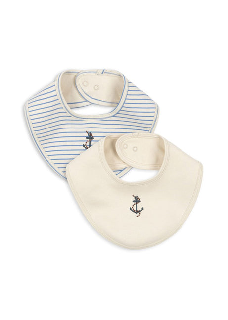 Konges Slojd Slabbetje Stripe Provence Mix 2St - Konges Slojd - Babywinkel - 5715681002483