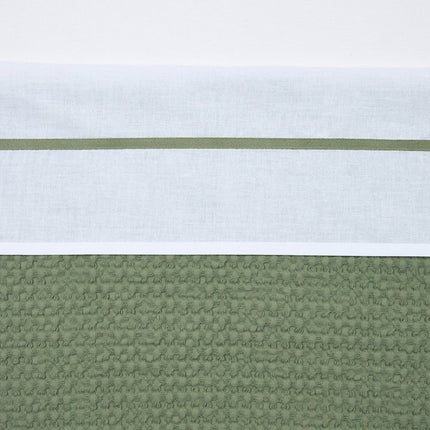 Meyco Ledikantlaken Bies Olive Green 100X150cm - Meyco - Babywinkel - 4054703646825