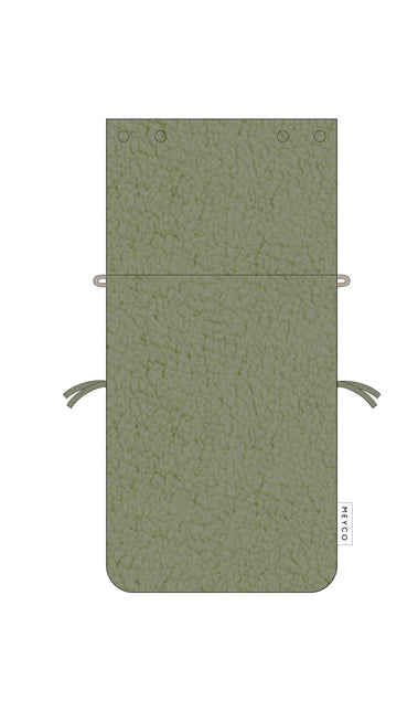 Meyco Voetenzak Teddy Olive Green 40X82cm - Meyco - Babywinkel - 4054703230611