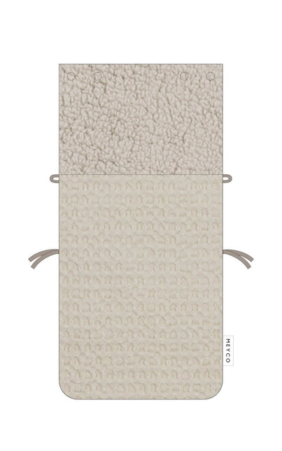 Meyco Voetenzak Wafel Teddy Nature 40X82cm - Meyco - Babywinkel - 4054703248715