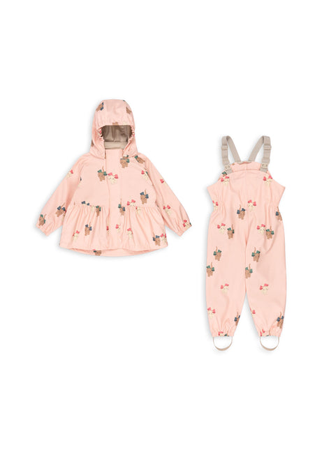 Konges Slojd Set de lluvia Niña Lazo Kitty Rosa